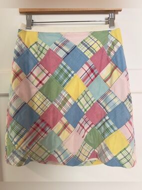 Brooks Brothers Pastel Patchwork Diamond Mini Skirt
Size 12